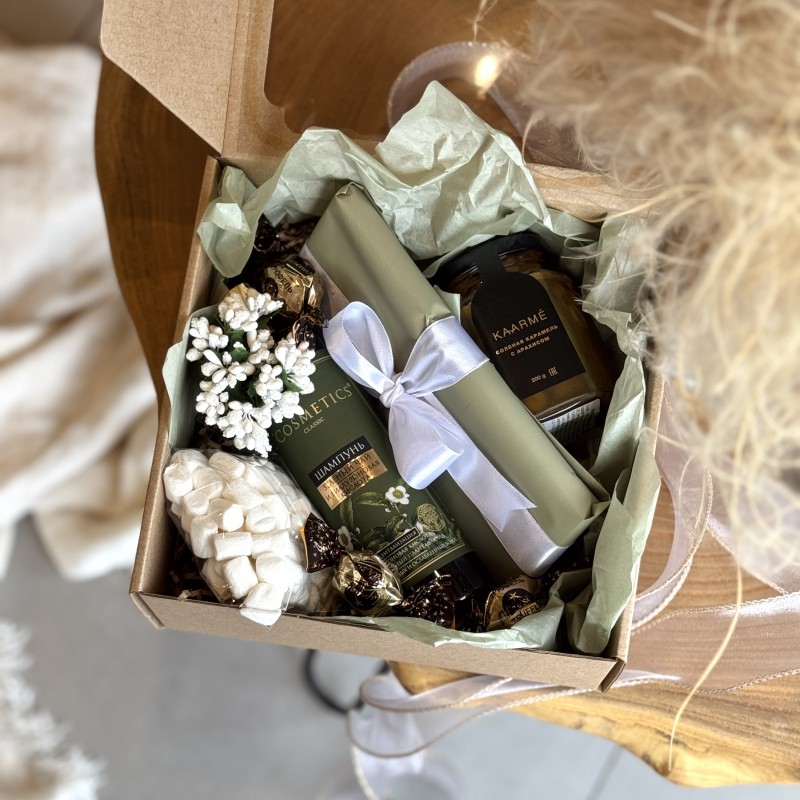 Подарочный набор Соленая карамель (Оливковый)