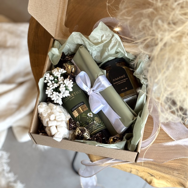 Подарочный набор Соленая карамель (Оливковый)