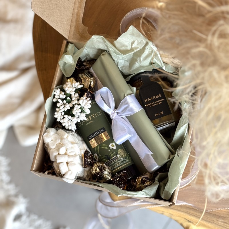 Подарочный набор Соленая карамель (Оливковый)