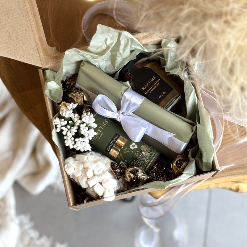 Подарочный набор Соленая карамель (Оливковый)