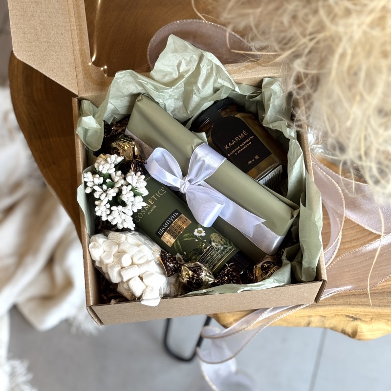 Подарочный набор Соленая карамель (Оливковый)