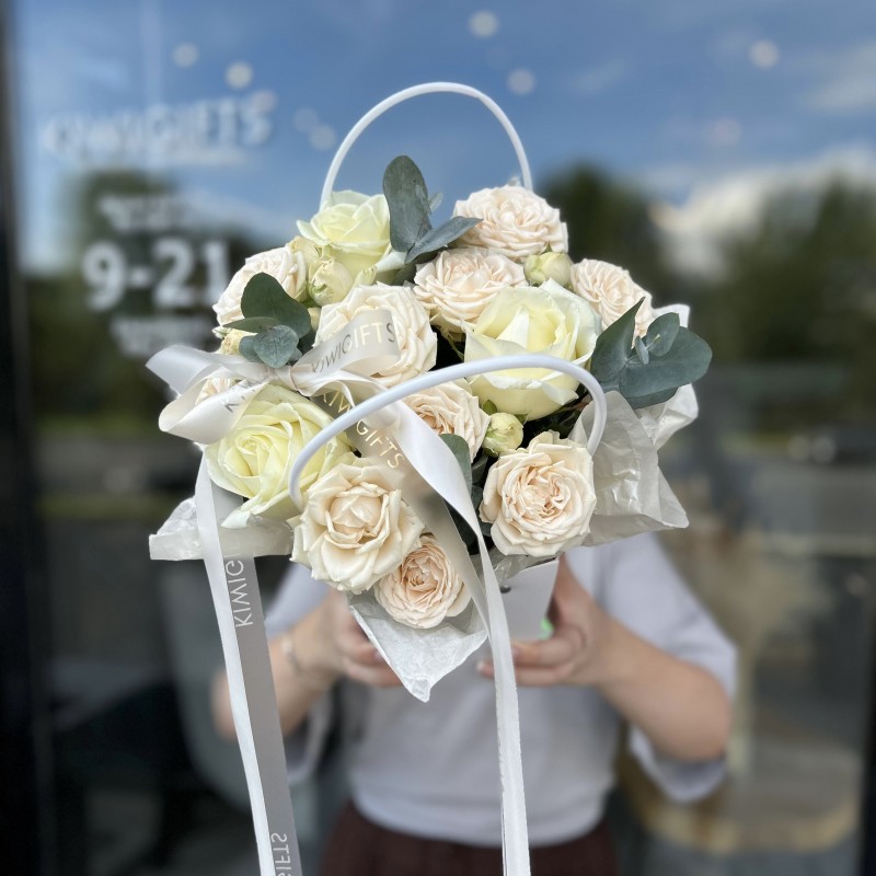 Цветочная композиция в коробке №4