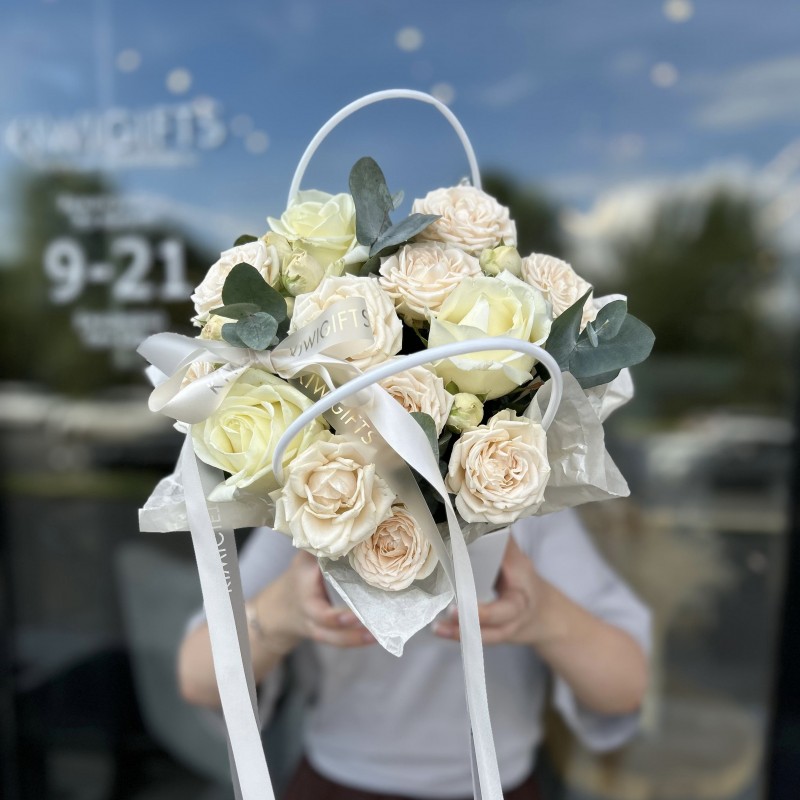 Цветочная композиция в коробке №4