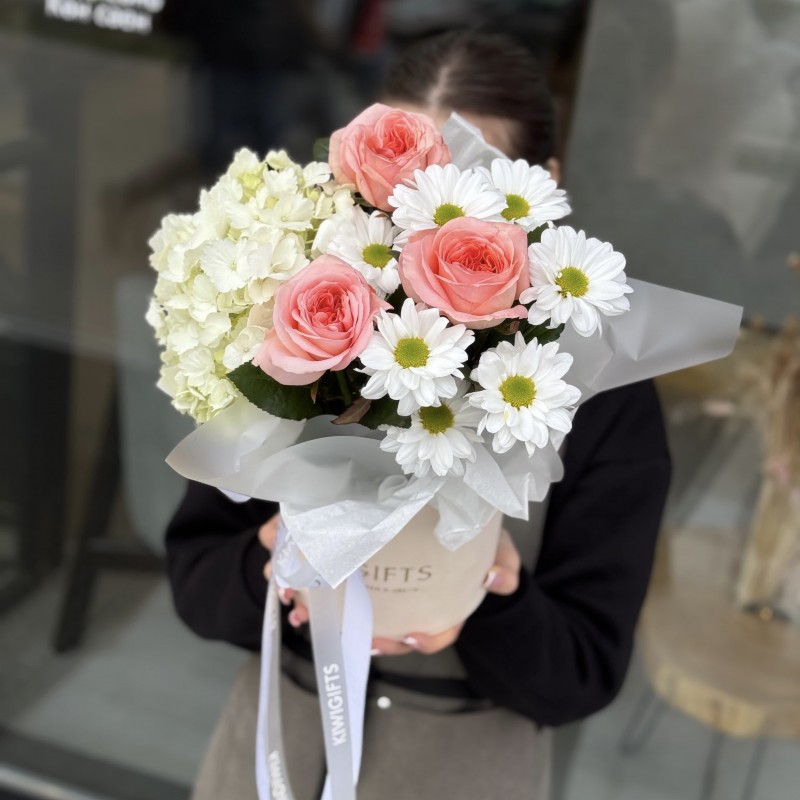 Цветочная композиция в коробке №21