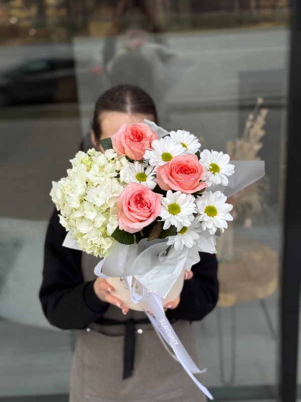 Цветочная композиция в коробке №21