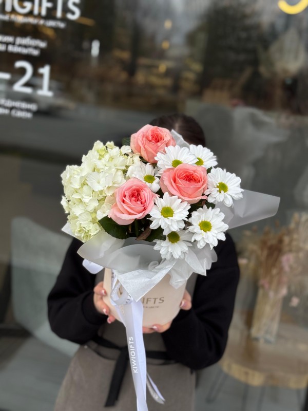 Цветочная композиция в коробке №21