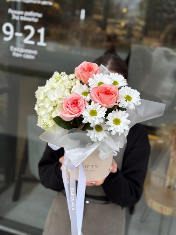 Цветочная композиция в коробке №21