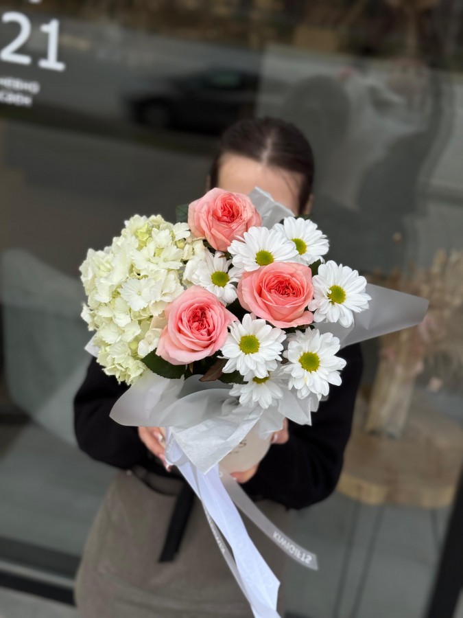 Цветочная композиция в коробке №21