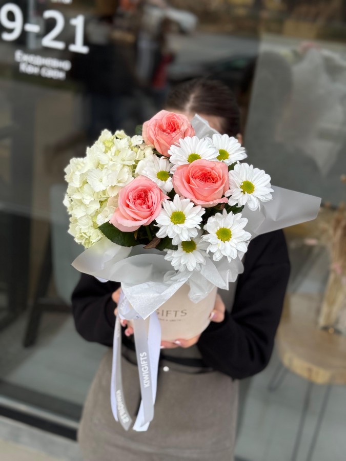 Цветочная композиция в коробке №21