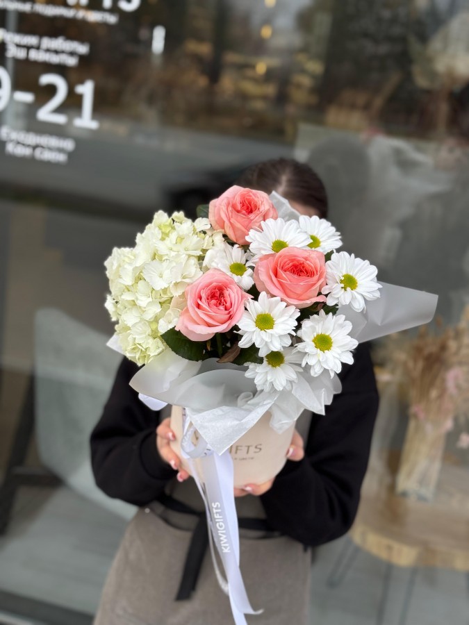 Цветочная композиция в коробке №21