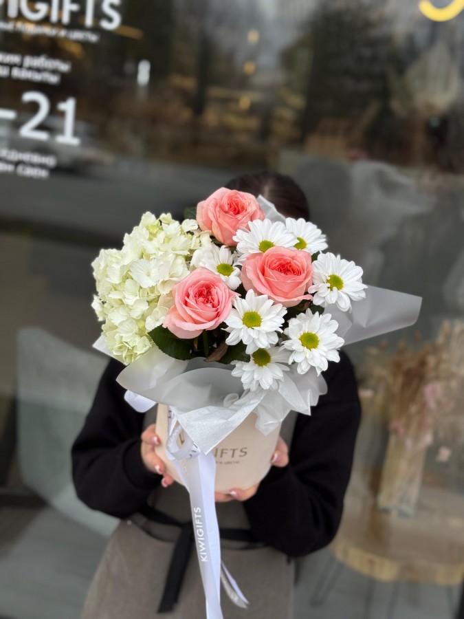 Цветочная композиция в коробке №21