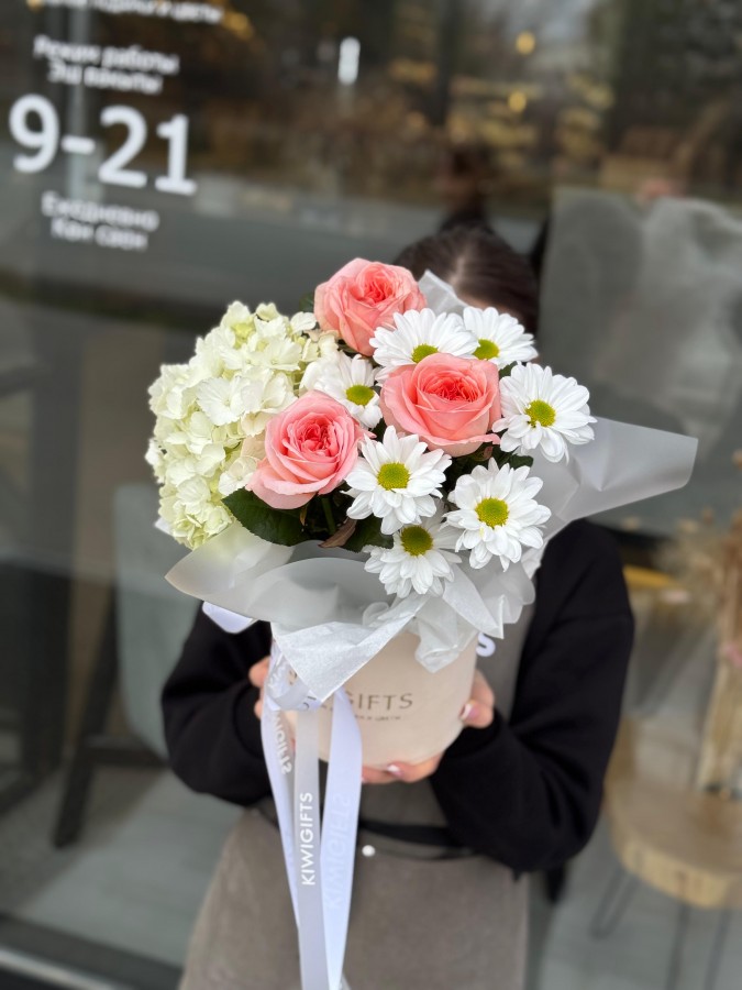 Цветочная композиция в коробке №21