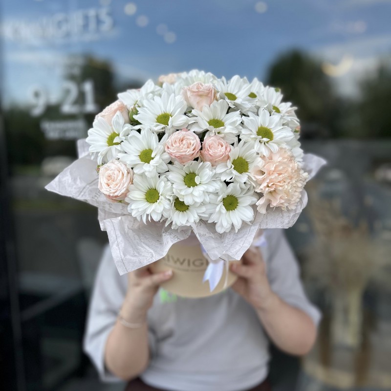 Цветочная композиция в коробке №26