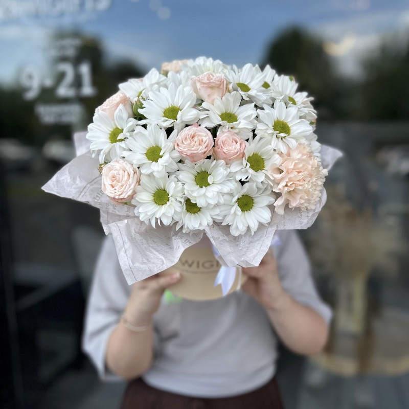 Цветочная композиция в коробке №26