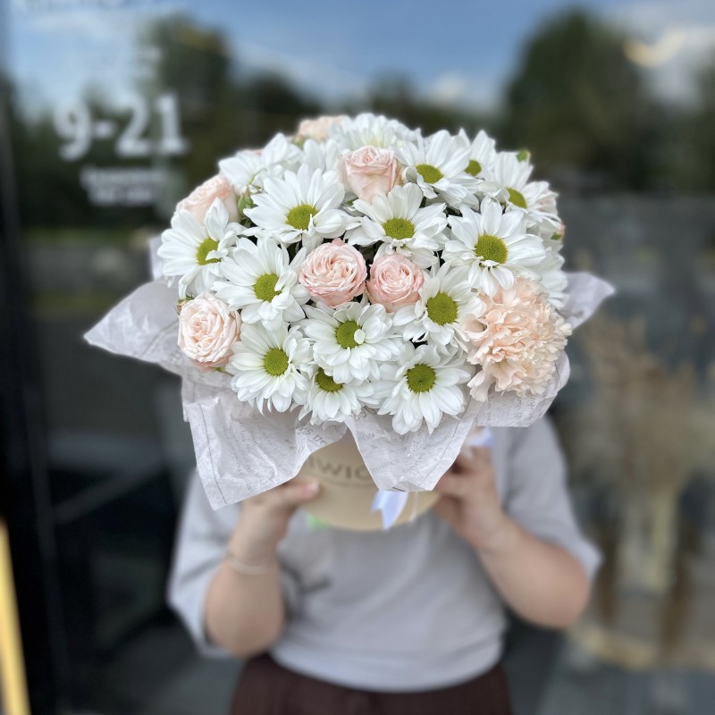 Цветочная композиция в коробке №26