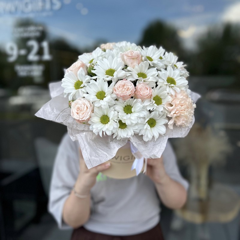 Цветочная композиция в коробке №26