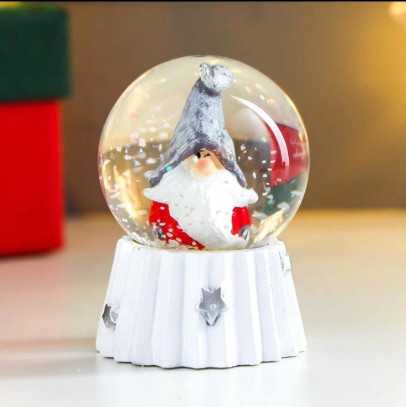 Стеклянный шар Дед Мороз