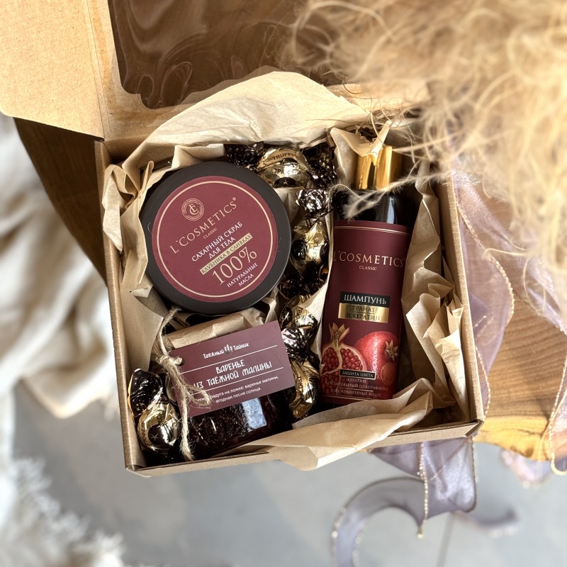 Подарочный набор Гранатовый цвет