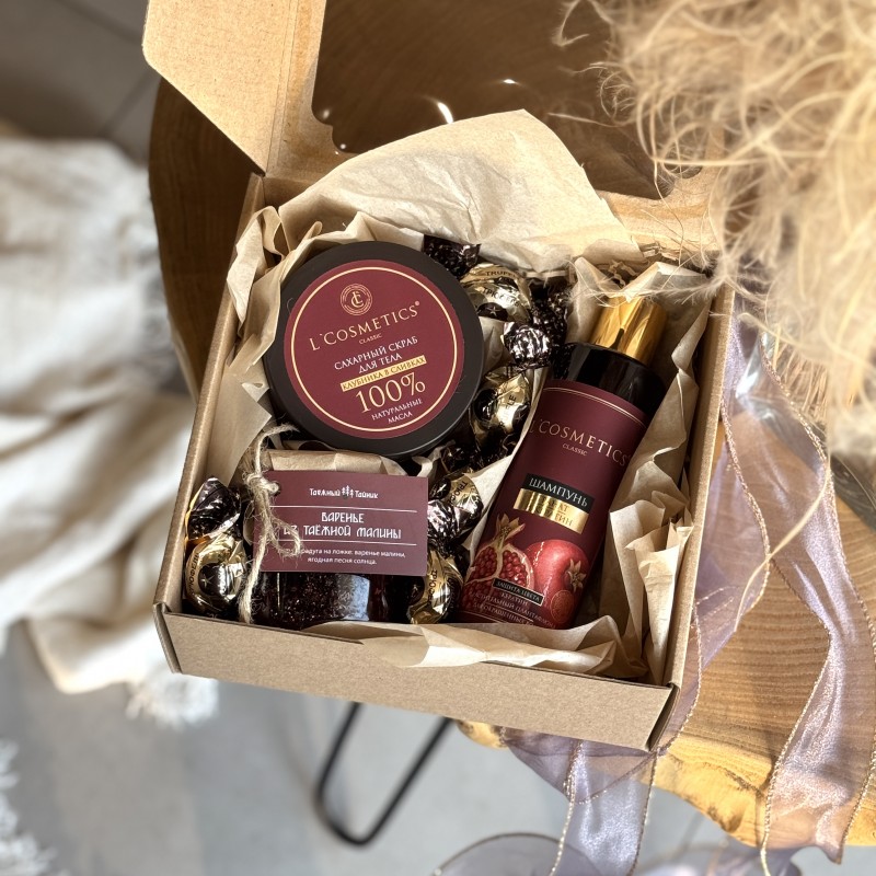 Подарочный набор Гранатовый цвет