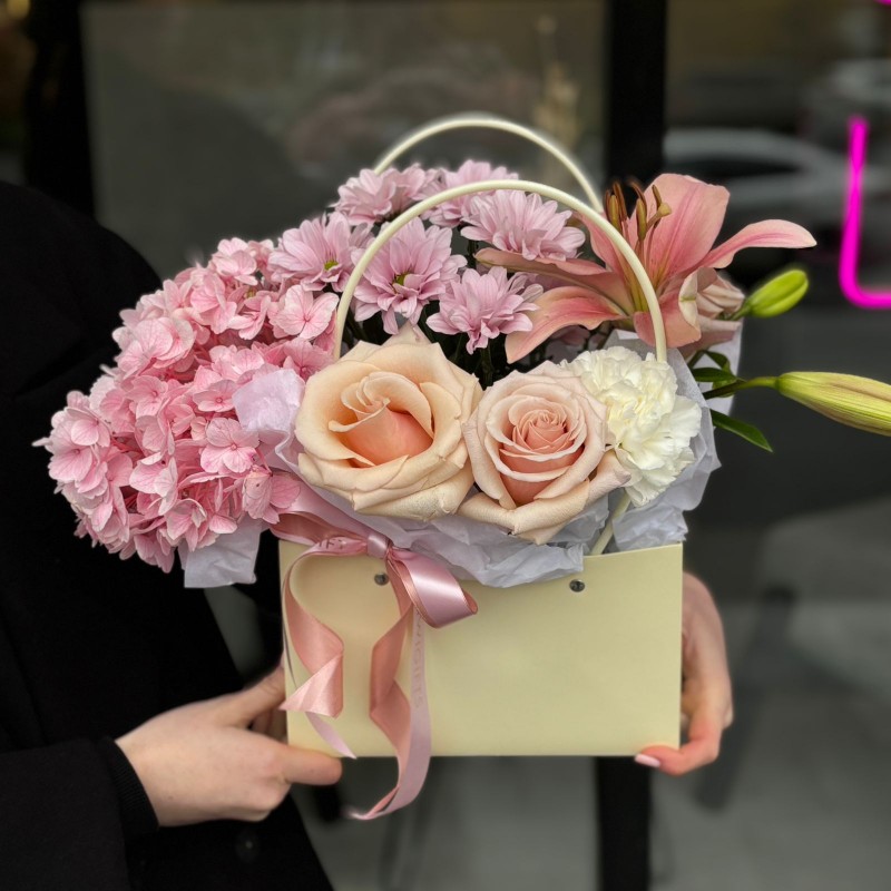 Цветочная композиция в коробке №22