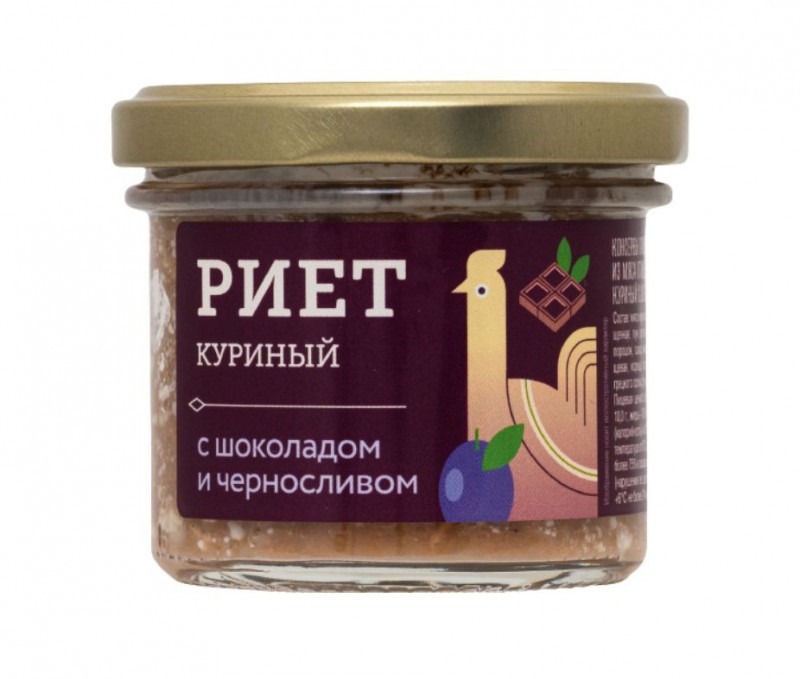 Риет куриный с шоколадом и черносливом 100 гр (Медовый дом)